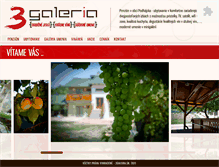 Tablet Screenshot of 3galeria.sk